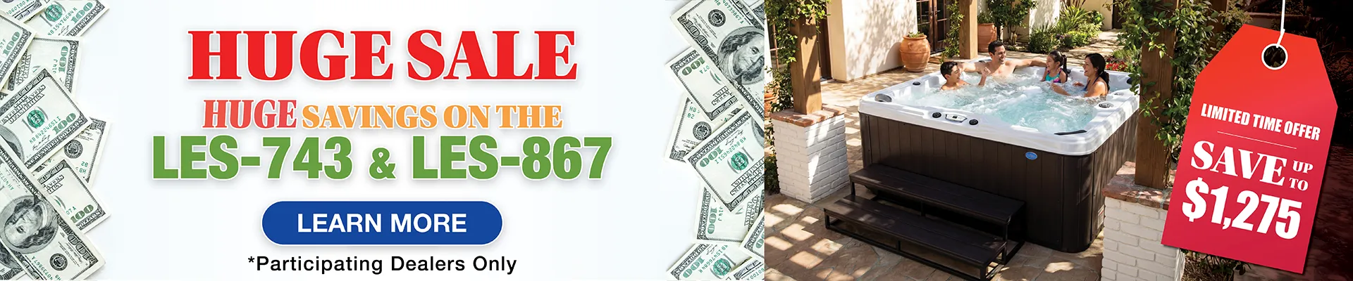 Calspas hot tub being used in a family setting - New Orleans